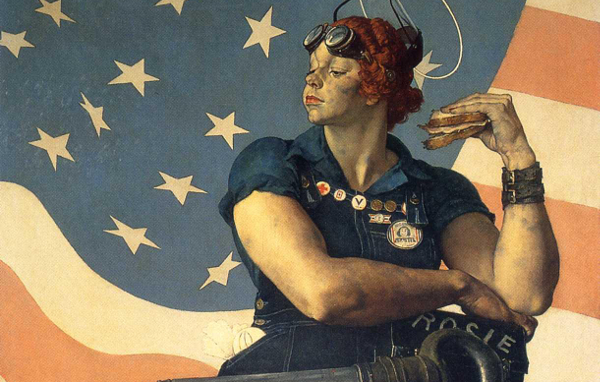 Norman Rockwell's Rosie the Riveter, a challenge to sexual stereotypes